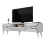Hanah Home Soporte para TV Blanco y Plata